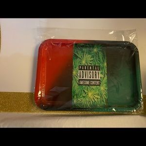 Rolling tray for smokers